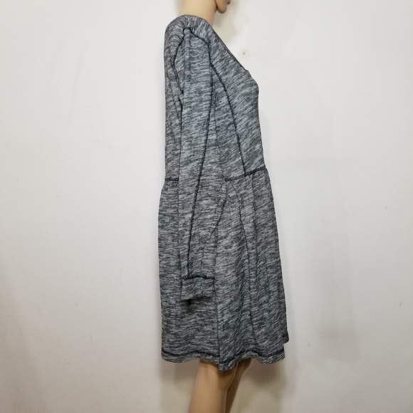 Anthro Saturday Sunday Desna Blue Grey Dress Large - Picture 4 of 8